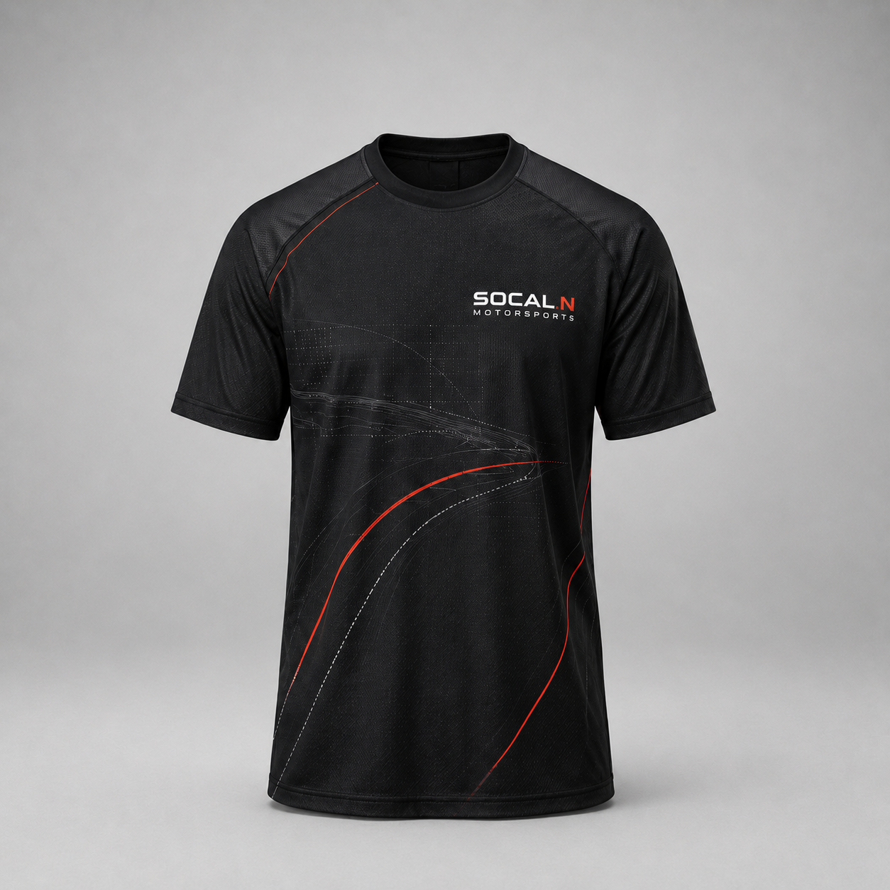 Every Lap Performance Tee product concept